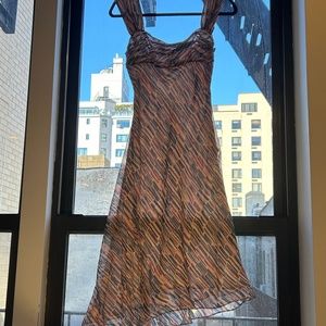 BCBG asymmetrical hemline dress
